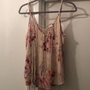 Billabong Floral Airy Lace Up Tank